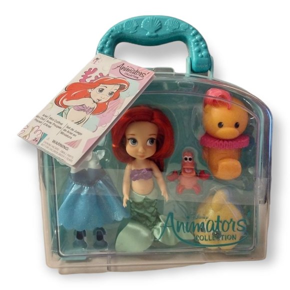 Disney Parks Animators' Collection Mini Doll Play Set 5'' Ariel Little Mermaid - Picture 1 of 3